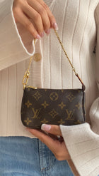 Louis Vuitton Monogram Coated Canvas Mini Chain Pochette