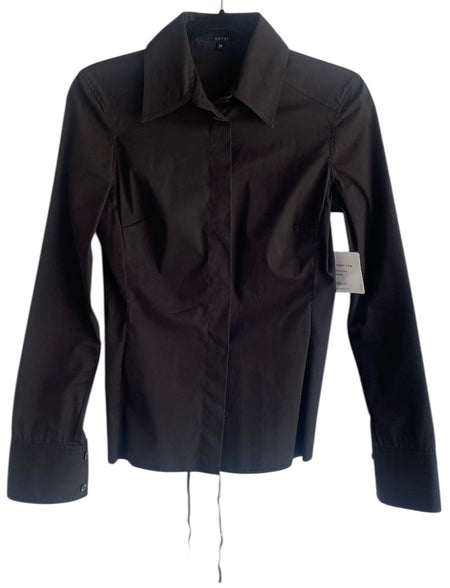 Gucci Tom Ford Black Corset Shirt - 38