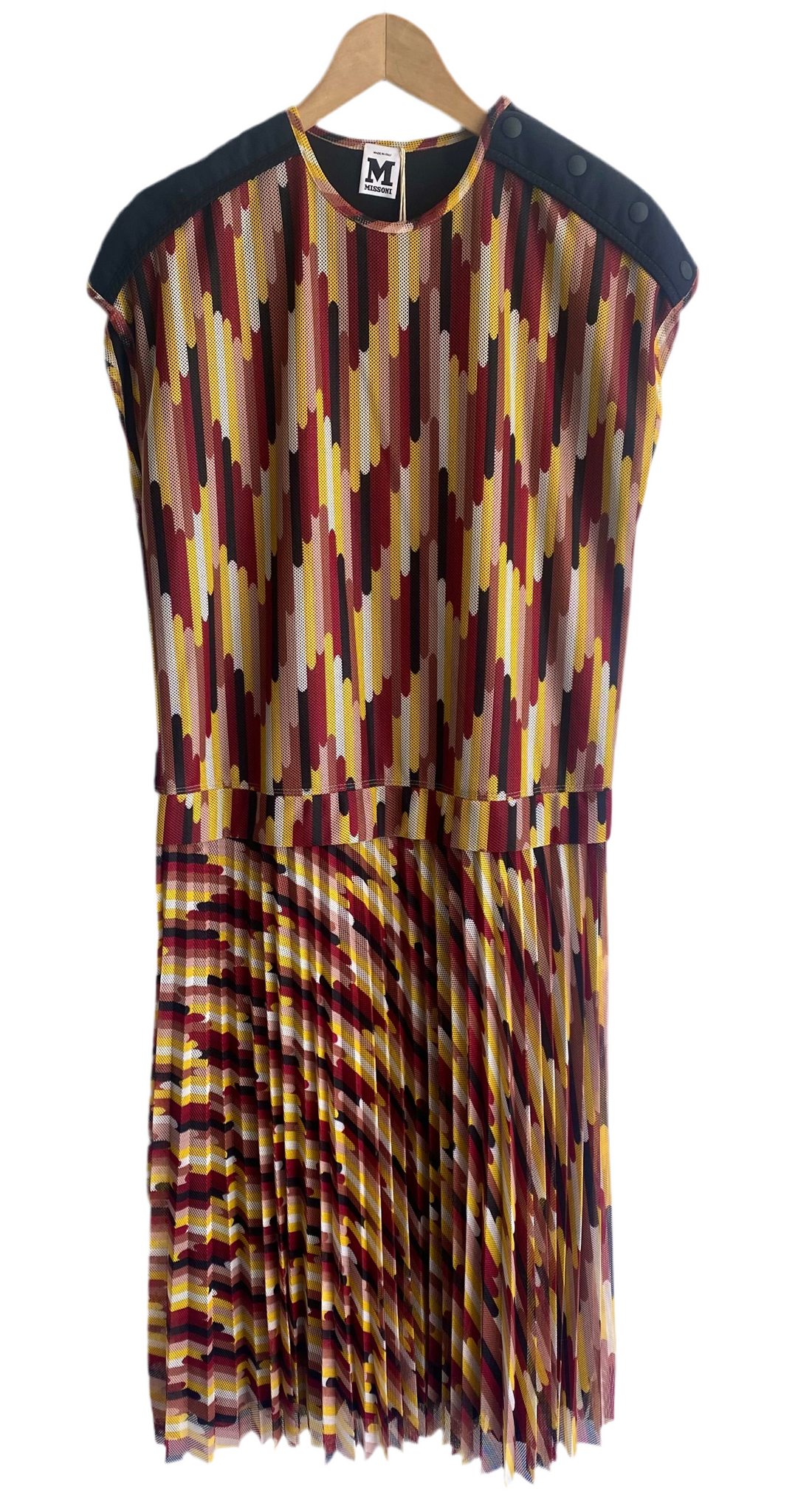 Missoni Burgundy Mesh Graphic Dress - 40