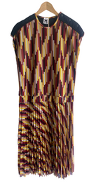 Missoni Burgundy Mesh Graphic Dress - 40