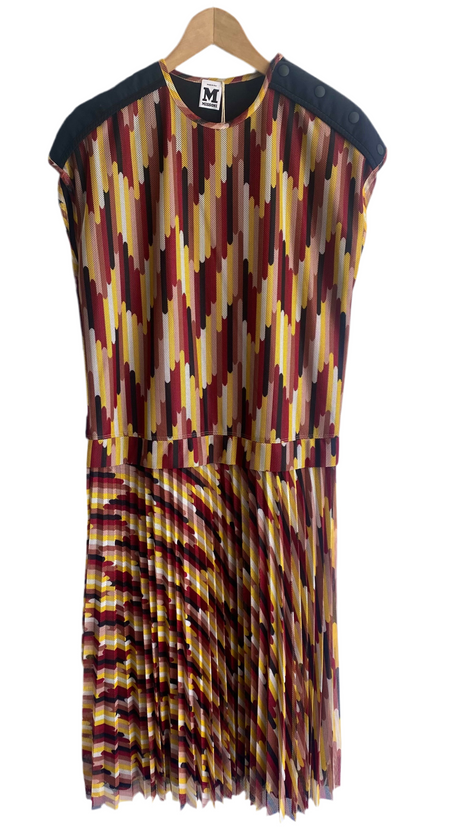 Missoni Burgundy Mesh Graphic Dress - 40