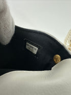 Chanel Ivory White About Pearls Mini Card Holder on Strap
