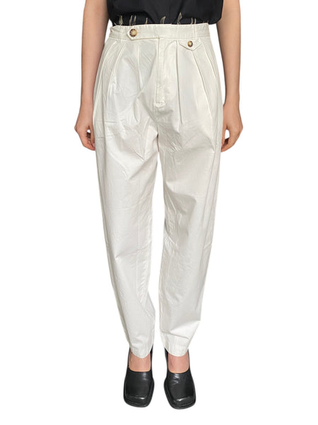 Doen White “Grover” Cotton Loose  Trousers - US 6