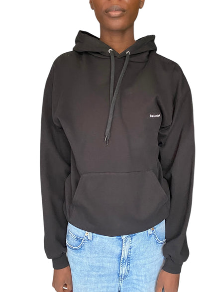 Balenciaga Black Logo Hoodie - S