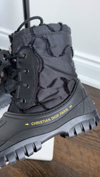 Christian Dior Dventure Camo Nylon Rubber Lace Up Boots - 37