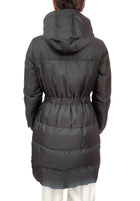 Prada Black Nylon Padded Long Parka - 42 / US 6