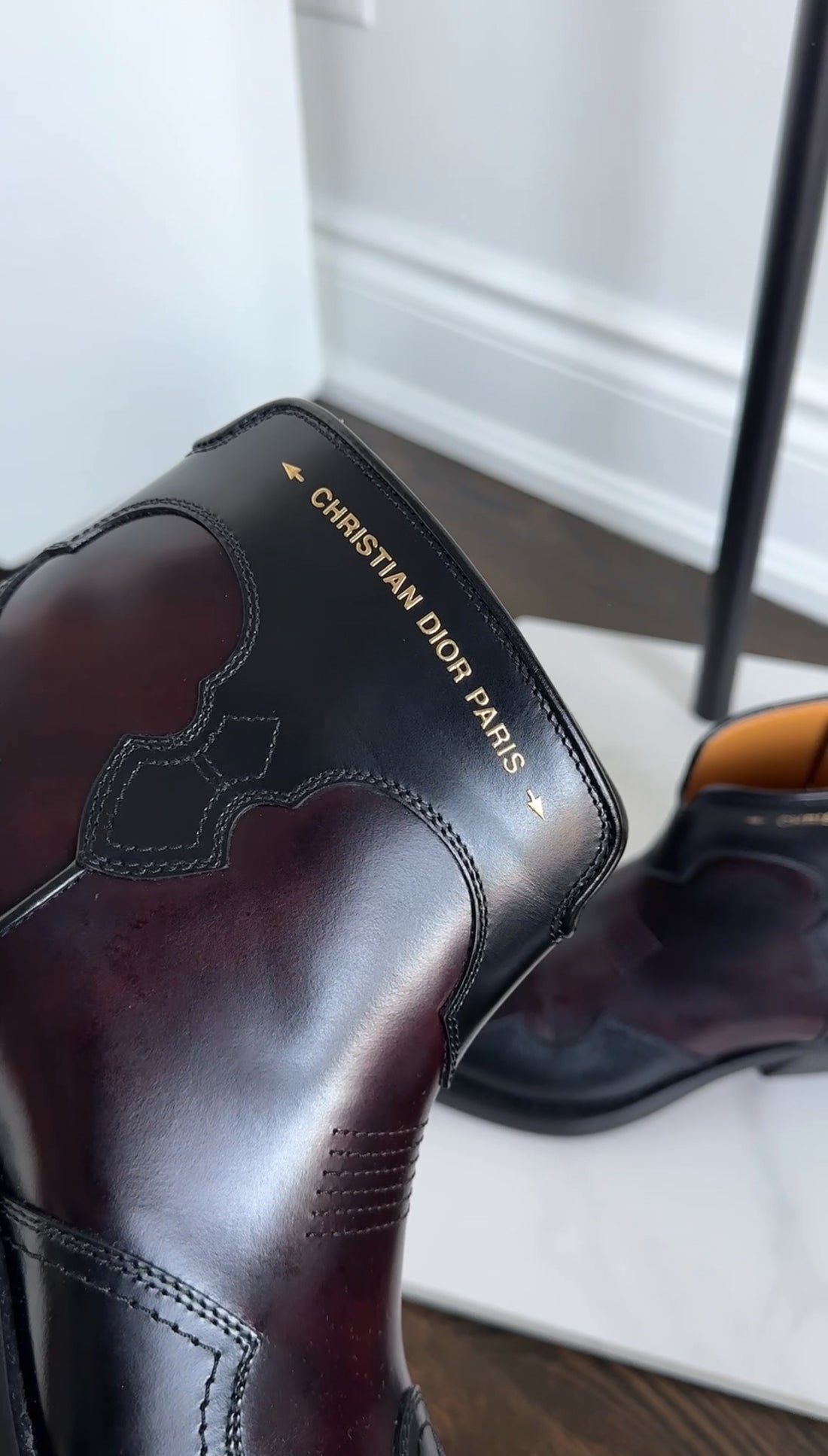 Christian Dior Dior West Zip up Western Ankle Boot - 39.5