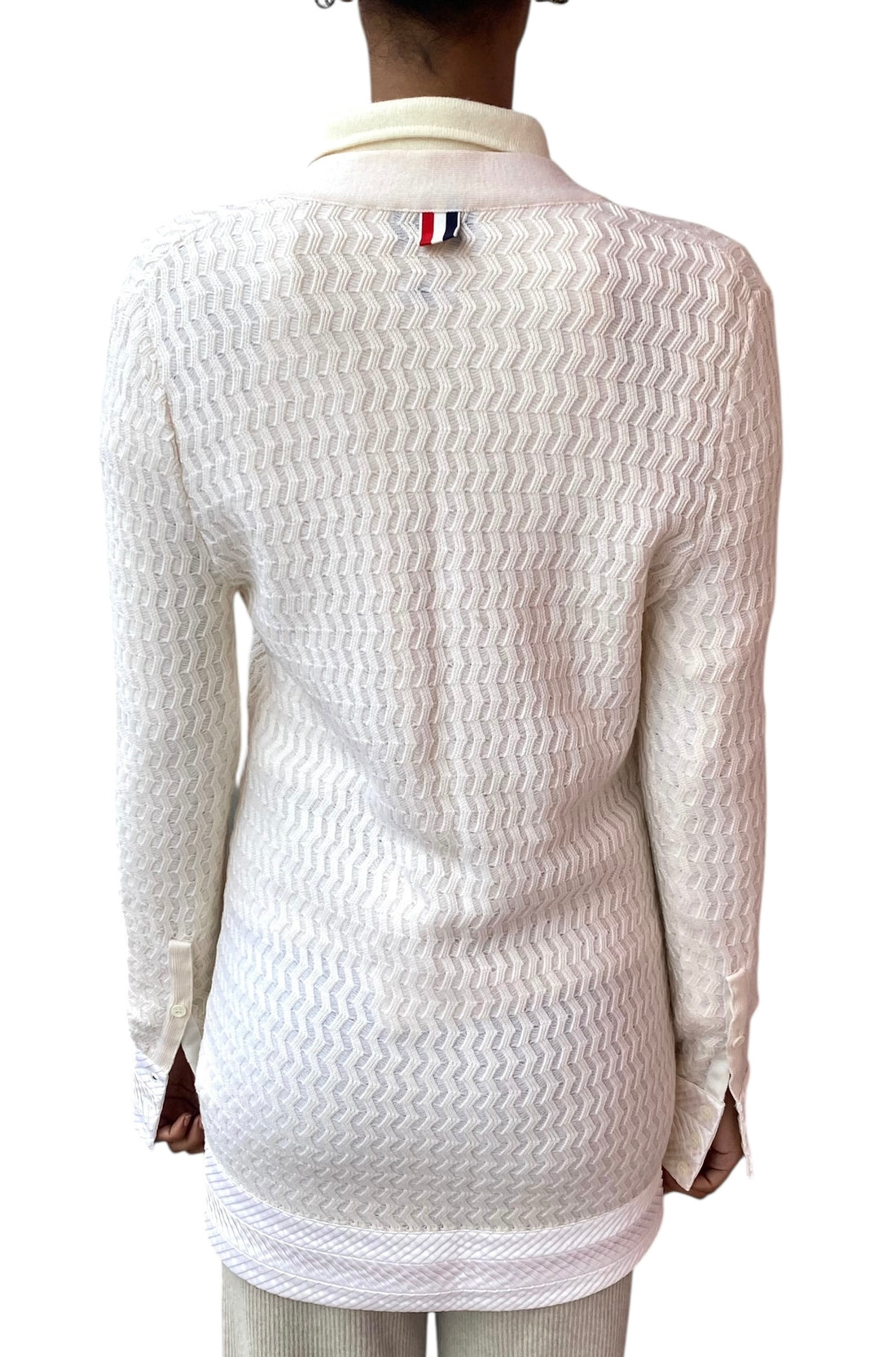 Thome Browne Ivory Wool Knit Cardigan - 38 / US 4-6