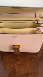 Celine Nude Calfskin Leather Medium Classic Box Bag