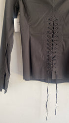 Gucci Tom Ford Black Corset Shirt - 38
