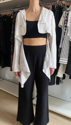Y’s Yohji Yamamoto Ecru Linen Cutout Blazer - JP 3 / L