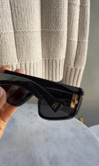 Dolce & Gabbana DG Logo Convertible Visor Shield Sunglasses DG6177