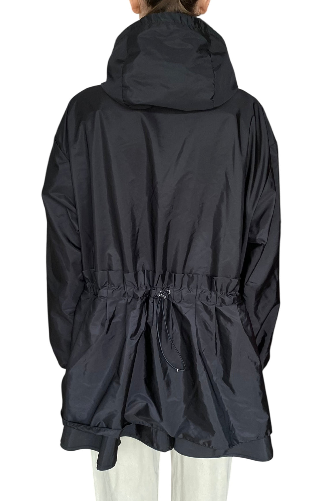 Moncler Black "Wete" Nylon Hooded Rain Jacket - 3 / L / US 8