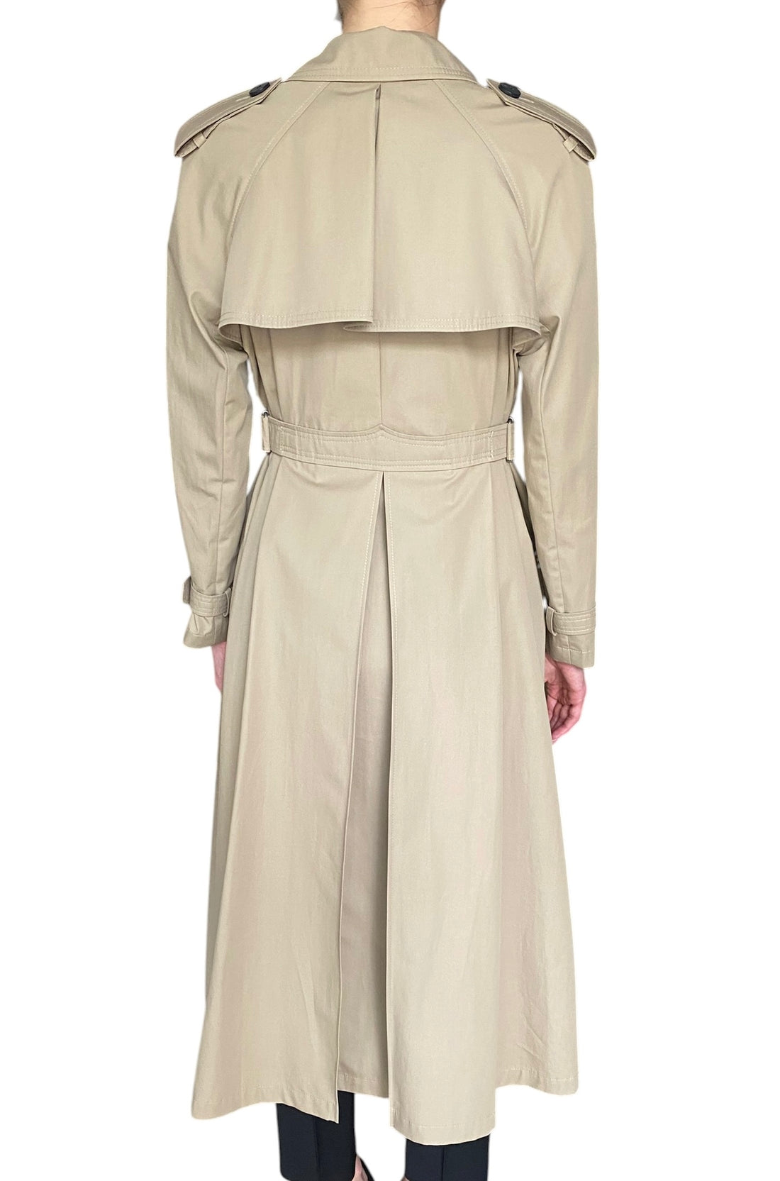 Christian Dior Beige Cotton Gabardine Double Breasted Trench Coat - IT 42 / US 4-6