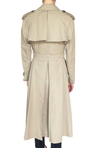Christian Dior Beige Cotton Gabardine Double Breasted Trench Coat - IT 42 / US 4-6