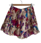 Isabel Marant Etoile Silk Tie Dye Ruffle Skirt
