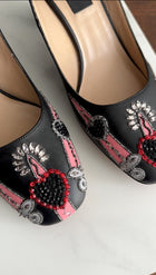 Valentino x Alessandro Michele Heart and Sword Print Pumps - 37