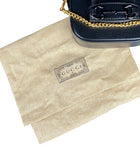 Gucci Black 1995 Horsebit Belt / Mini Wallet Bag