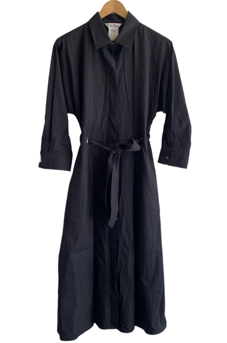 Max Mara Black Shirt Dress - 10