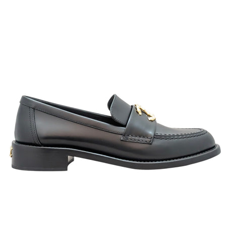 Chanel 24S Camelia CC Black Calfskin Loafer - 37