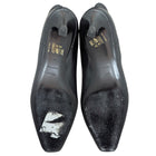 Toteme Black Smooth Grain Leather Square-Toe Mid-Heel Chelsea Boot - 37