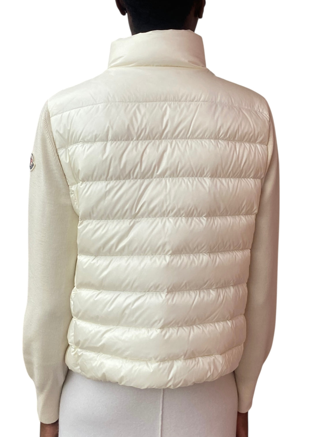 Moncler Ivory Padded Wool Down Puffer Jacket - M