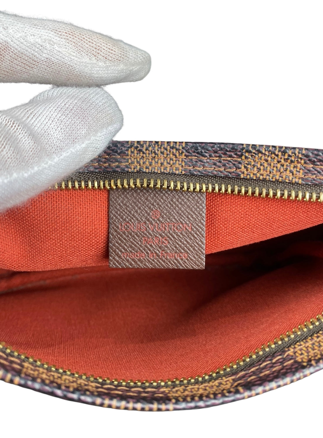 Louis Vuitton Damier Ebene Trousse Mini Pochette Bag