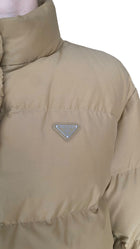 Prada Beige Re-Nylon Puffer Jacket - 36 / US 4