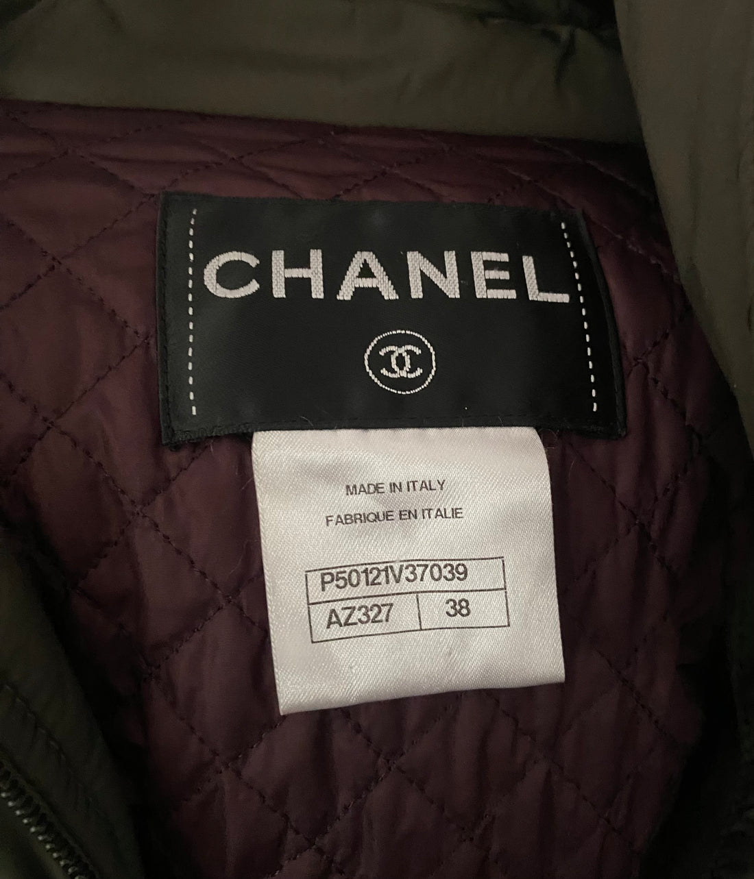 Chanel 2014 Army Green Lion Bomber Jacket - FR 38 / US 6