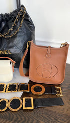Hermes Gold Clemence Evelyne 16 TPM Crossbody Bag