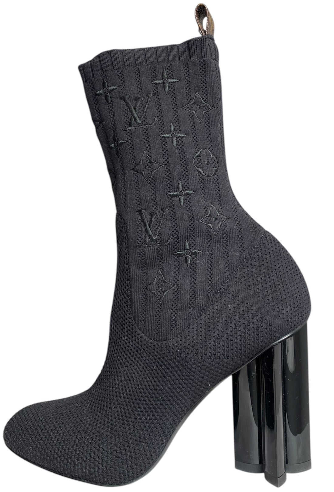 Louis Vuitton Monogram Embroidered Sock Boots