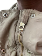 Burberry Beige Hooded Puffer Jacket - L / US 6-8