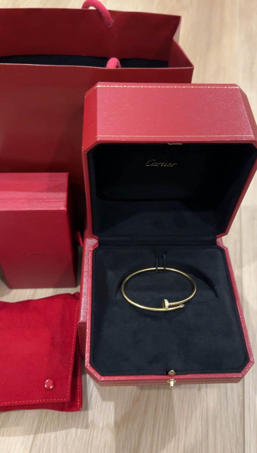 Cartier Juste un Clou 18k Yellow Gold Diamond Small Model