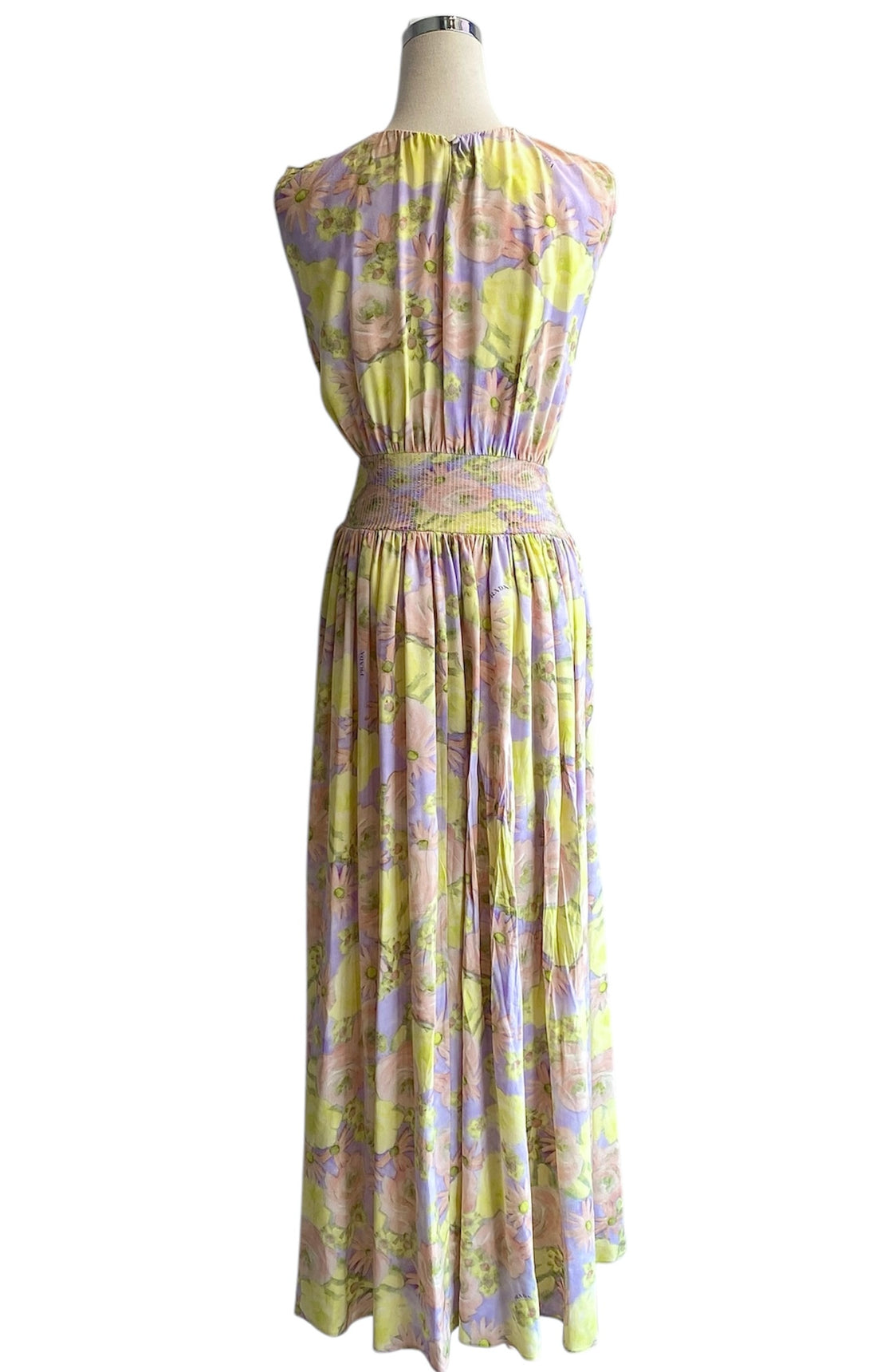 Prada Pastel Floral Silk Dress - 38