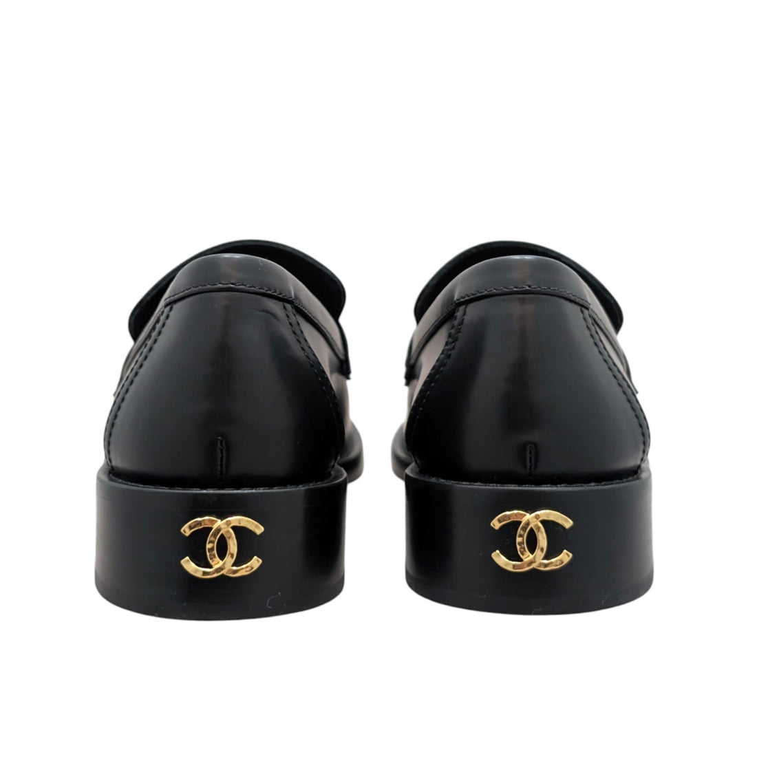 Chanel 24S Camelia CC Black Calfskin Loafer - 37