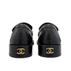 Chanel 24S Camelia CC Black Calfskin Loafer - 37