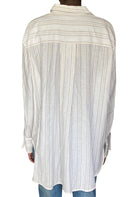 Toteme Beige Striped Oversized Silk Blend Shirt - 38 / US 4-6