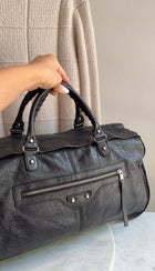Balenciaga SS2014 Arena Lambskin Leather Large Squash Duffle Bag