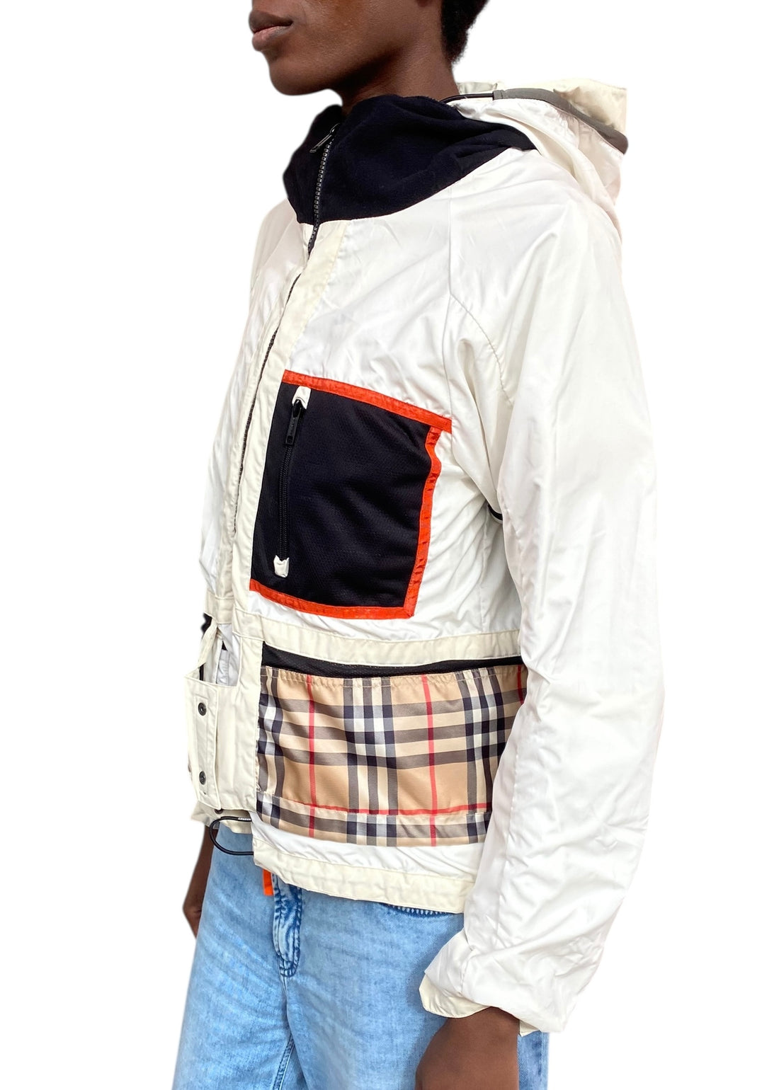 Burberry White Reversible Nylon Ski Shell Jacket - M / US 4-6