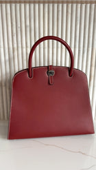 Hermès Vintage 2001 Rouge H Box Calf Leather Dalvy Top Handle Bag