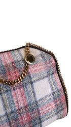 Stella McCartney Plaid Brushed Wool Falabella Shoulder Bag