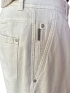 Brunello Cucinelli Ivory Loose Sartorial Straight Leg Denim - US 6
