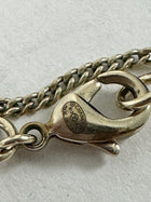 Chanel 12A Antiqued Goltone Crystal CC Baguette Pendant Necklace