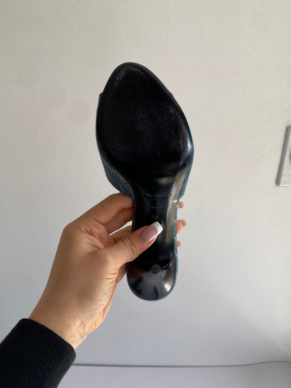 Saint Laurent Denim Mule - 39