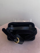 Prada Black Velluto Velvet Belt Bag