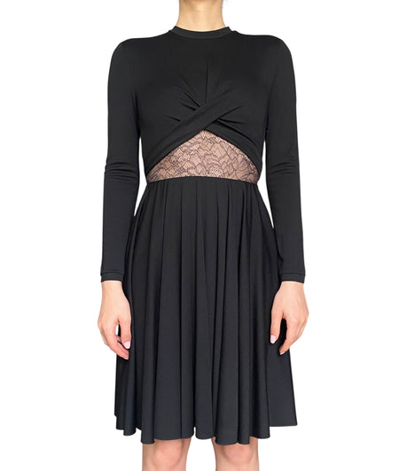 Giambattista Valli Black Lace Cutout Dress - 42 / US 4-6