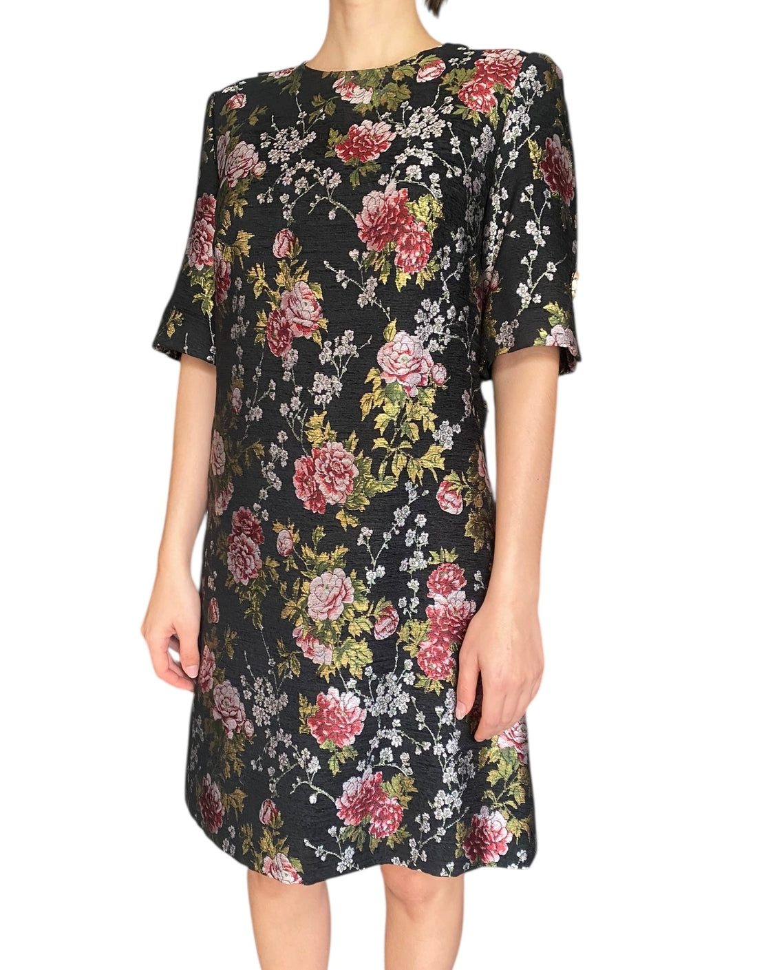 Dolce & Gabbana Floral Jacquard Mini Dress - 44 / US 8
