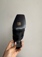 Hermes Black Hanna Mules - 37
