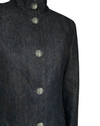 Loro Piana Dark Blue Denim “Nataniel” Button Blazer - 40 / US 4-6