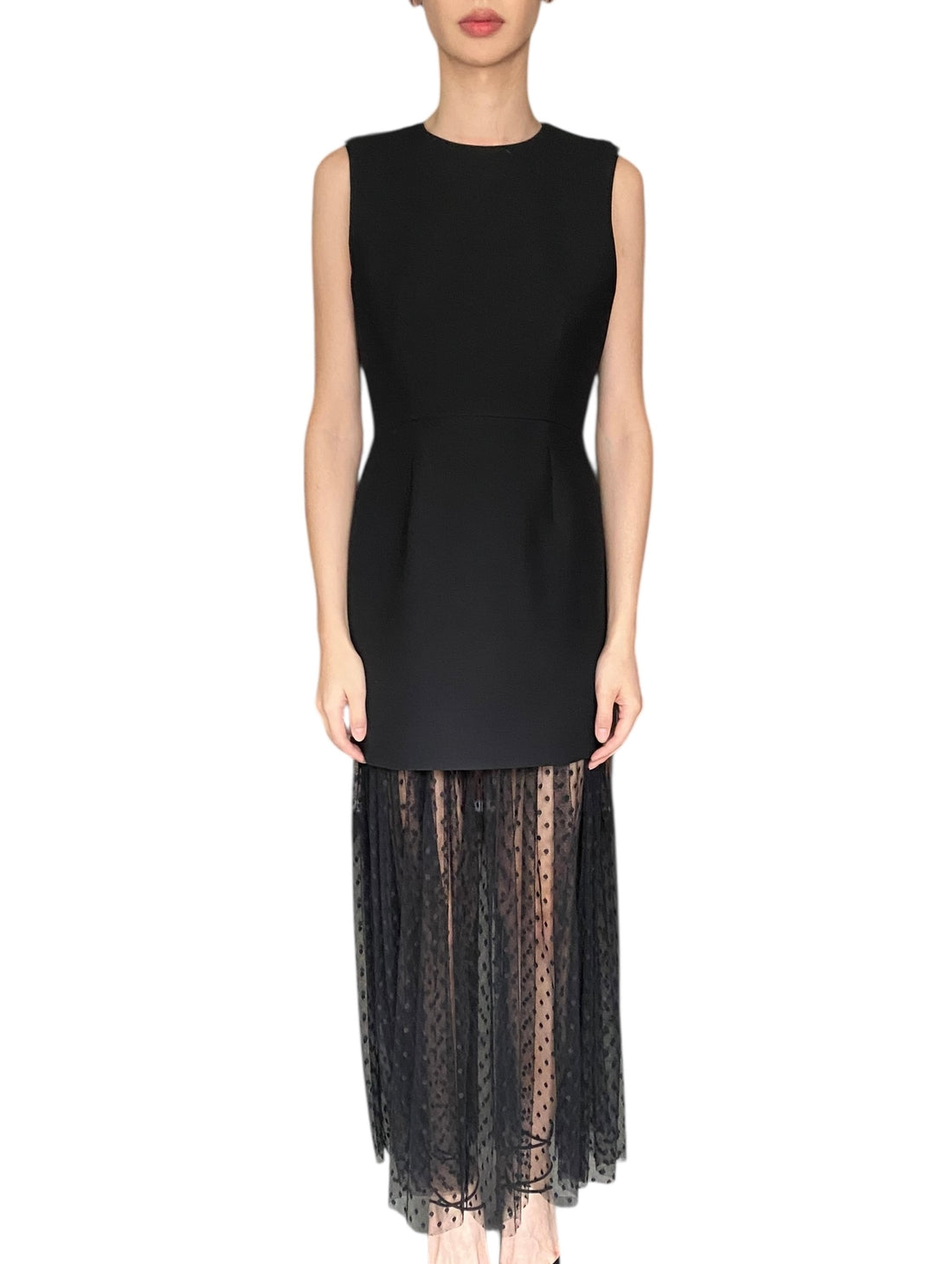 Adam Lippes Black Odette Tulle Gown - US 8